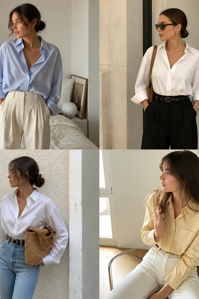 Aesthetic Button Down Shirt Outfit Ideas