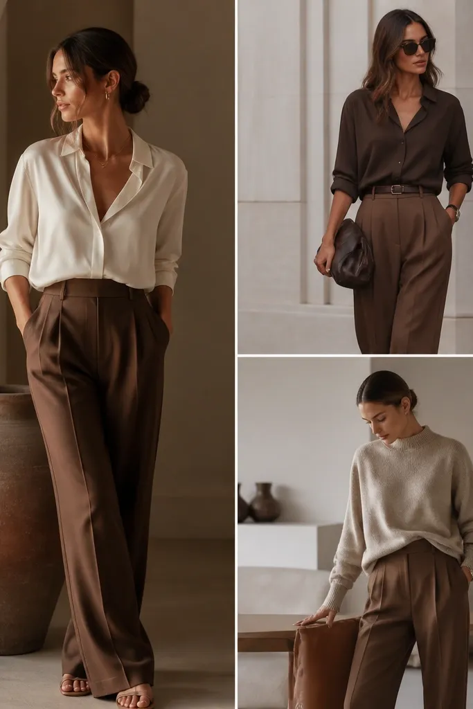 Aesthetic Brown Pants Outfit Ideas That Look Expensive